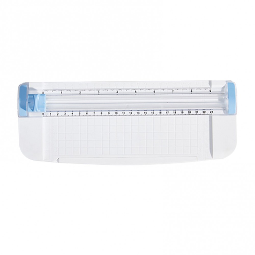 JIELISI Mini A5 Paper Trimmer Cutter Desktop Paper Cutting Machine with Security Cutter Head Auxiliary Side Ruler for Craft Paper Photos Cards Scrapbooking Office Home Supplies