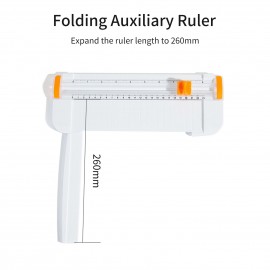 JIELISI Mini A5 Paper Trimmer Cutter Desktop Paper Cutting Machine with Security Cutter Head Auxiliary Side Ruler for Craft Paper Photos Cards Scrapbooking Office Home Supplies