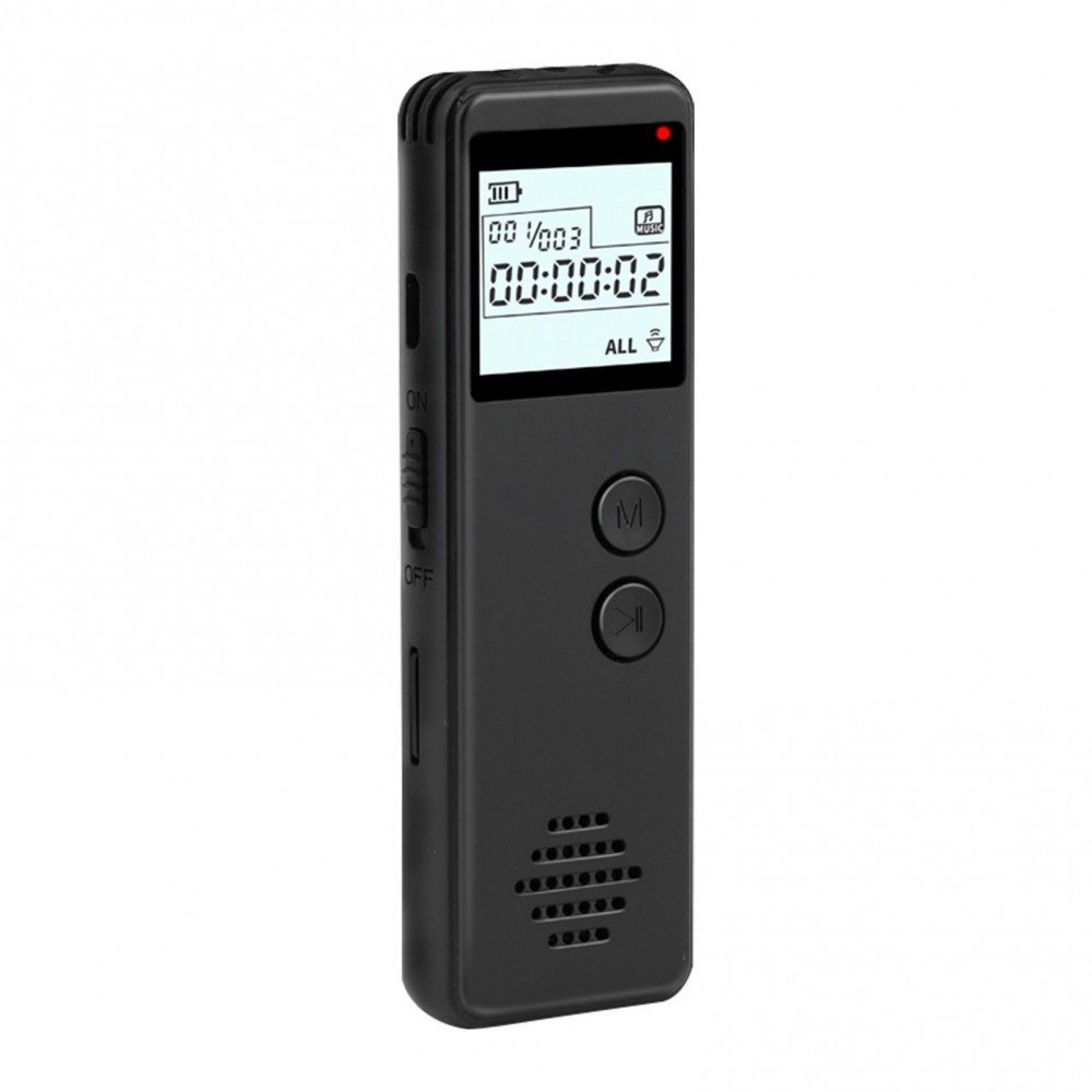 32GB Digital Voice Recorder Voice Activated Recorder Noise Reduction Dictaphone MP3 Player HD Recording 10h Continuous Recording Line-In Function for Meeting Lecture Interview Class MP3 Record