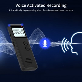 32GB Digital Voice Recorder Voice Activated Recorder Noise Reduction Dictaphone MP3 Player HD Recording 10h Continuous Recording Line-In Function for Meeting Lecture Interview Class MP3 Record