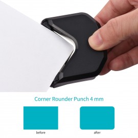 Corner Rounder Punch R4 Mini Portable Round Corner Trimmer Cutter 4mm for Card Craft Scrapbook Wrapping Paper Sticker Photo Laminate DIY Projects