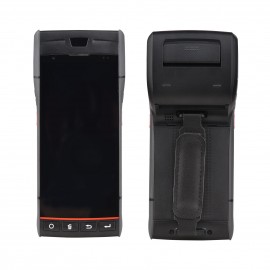 Handheld POS Receipt Printer Android 9.0 PDA Terminal 1D/2D/QR Barcode Scanner Support Global Position System 4G WiFi BT Communication with 5.5 Inch Touchscreen Label Printing for Supermarket Restaurant Warehouse Retail Inventory Logistics