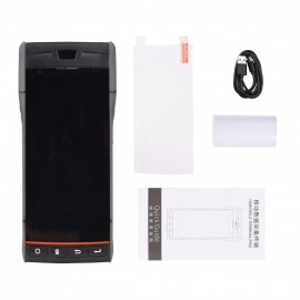 Handheld POS Receipt Printer Android 9.0 PDA Terminal 1D/2D/QR Barcode Scanner Support Global Position System 4G WiFi BT Communication with 5.5 Inch Touchscreen Label Printing for Supermarket Restaurant Warehouse Retail Inventory Logistics