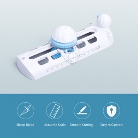 Circular Paper Trimmer Craft Circle Cutter Manual Round Cutting Tool Compass Drawing for DIY Scraptbook Arts Cardstocks Model Cards Supplies